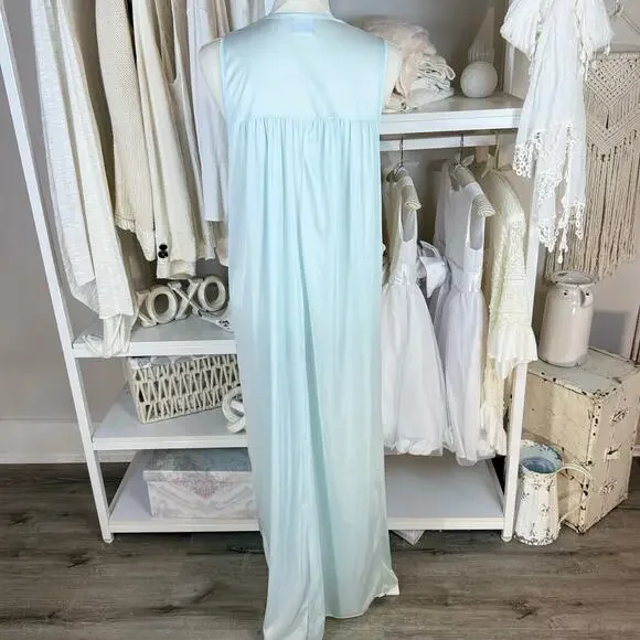 Katz sz. Small vintage blue night gown, Wendy, classic, summer, feminine #4148 - Picture 4 of 10